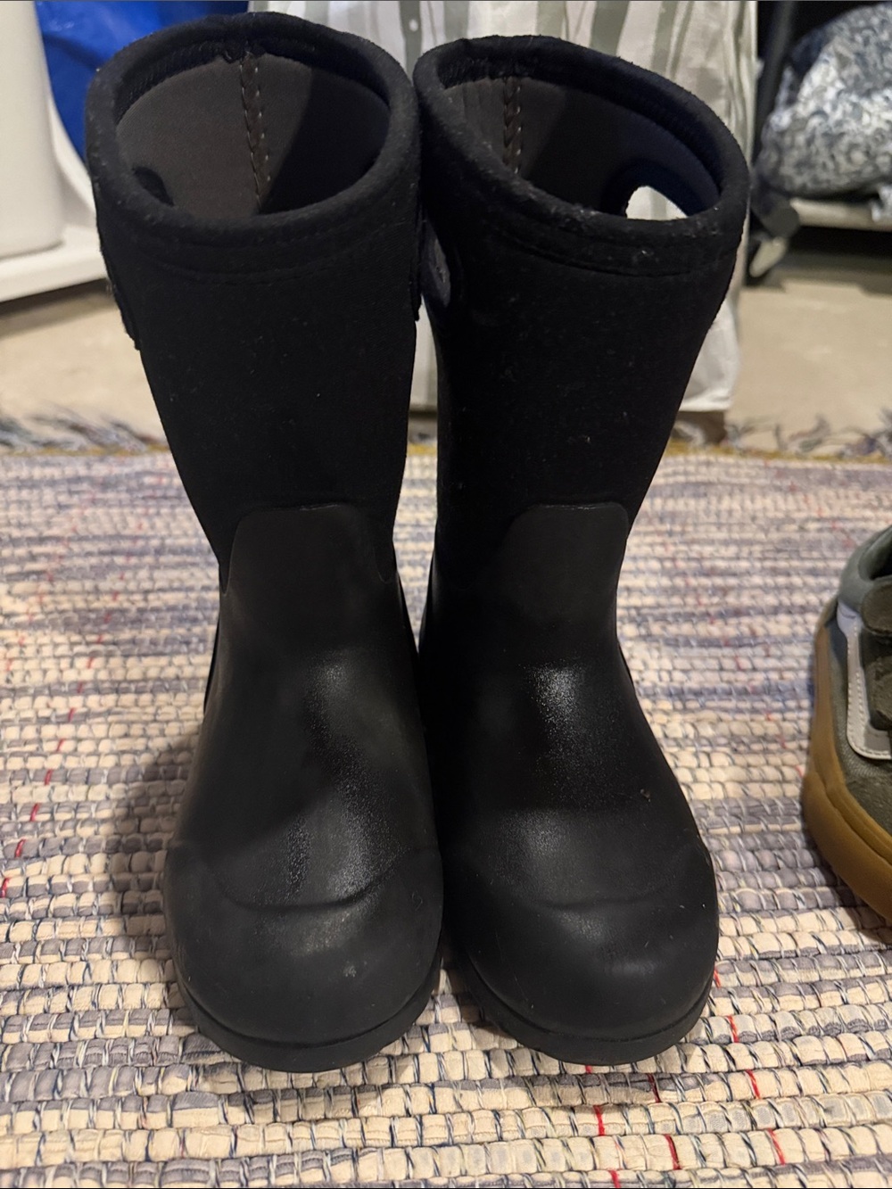 Kids Black Waterproof Boots - Durable Comfort